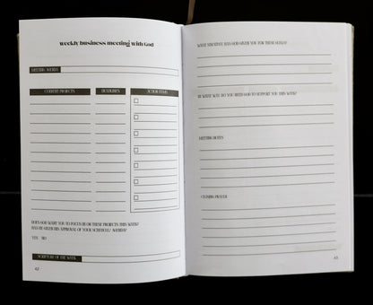 BUSINESS MEETINGS WITH GOD PLANNER (Undated)